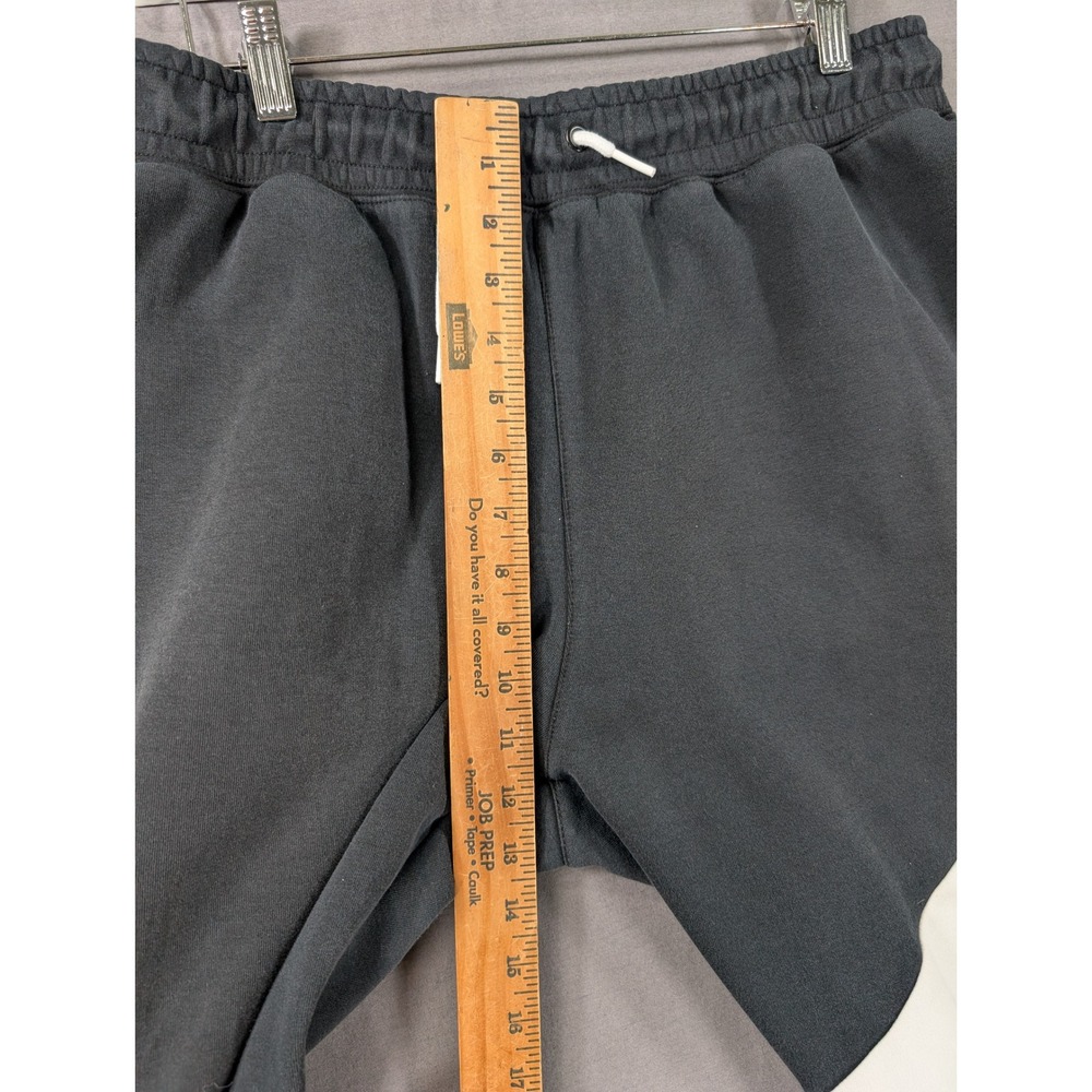 Nike Mens Big Swoosh Fleece Joggers Black White Size Large - Picture 5 of 8